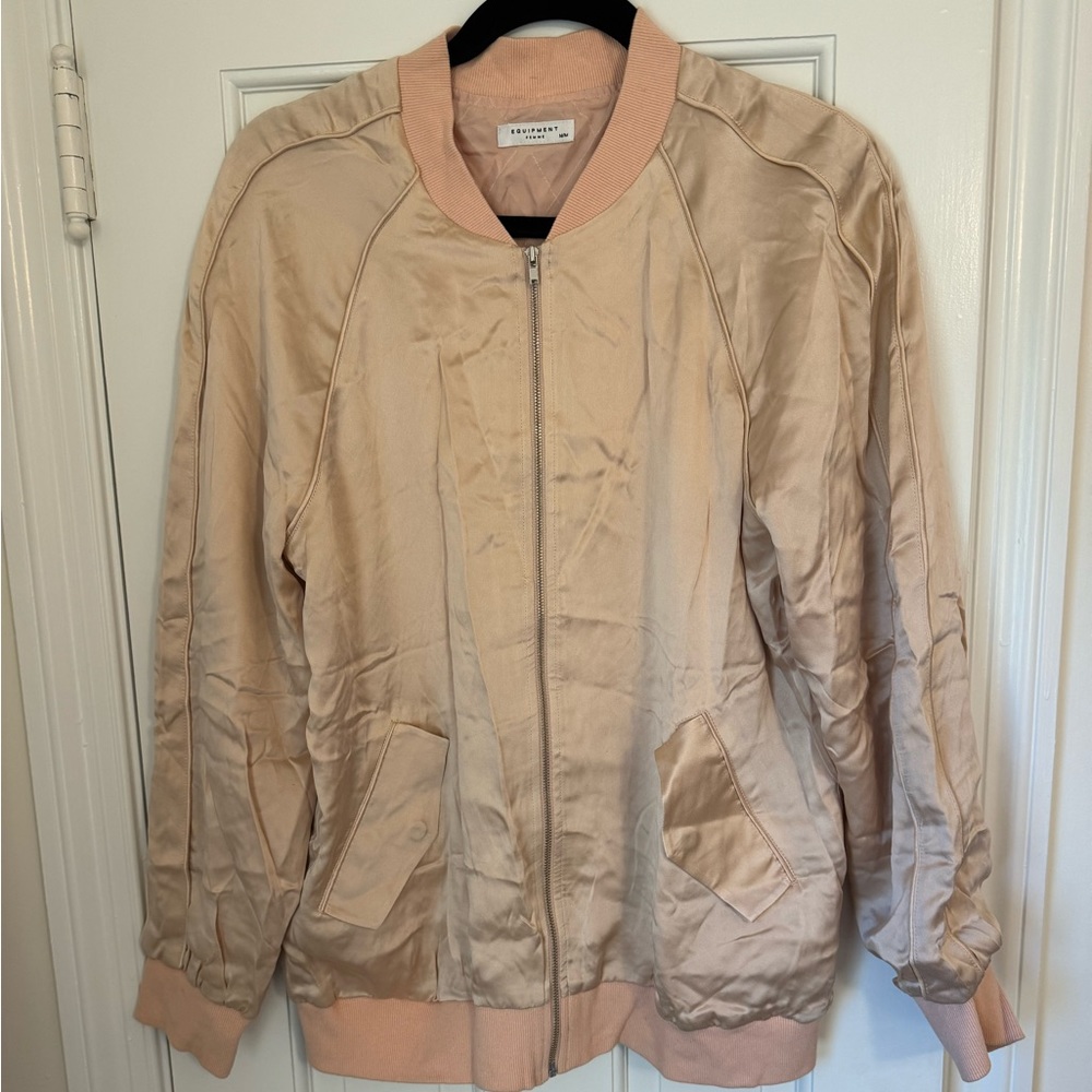 Equipment Kendrix Silk Bomber Jacket size M